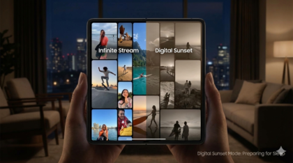 Ilustrasi dari konsep Aura OS yang dibuat oleh Gemini AI - Banana Pro