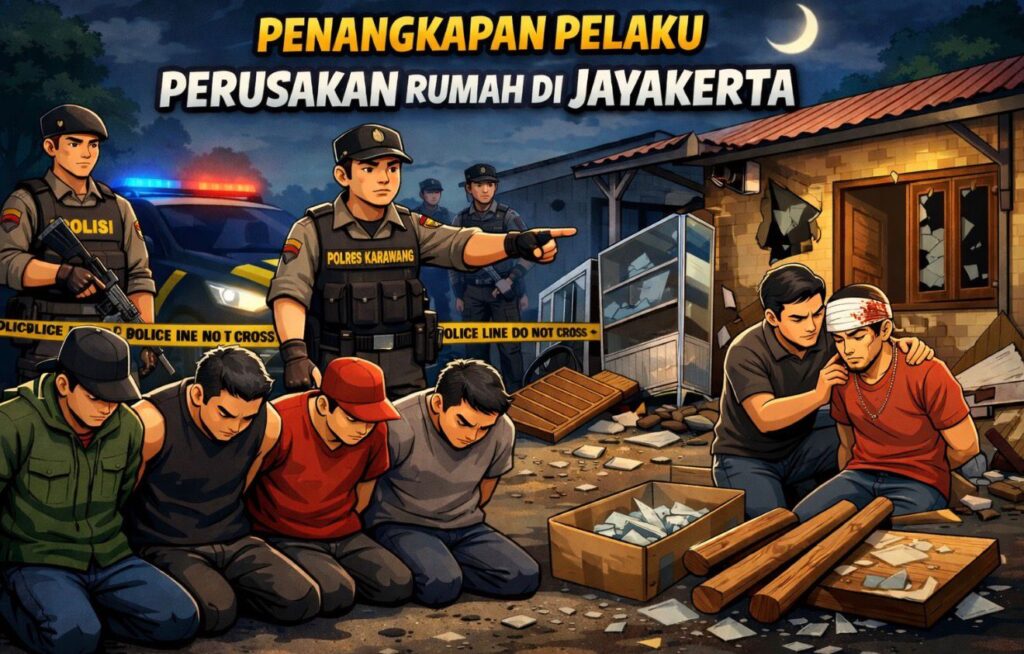 Ilustrasi aksi anarkis berujung penahanan