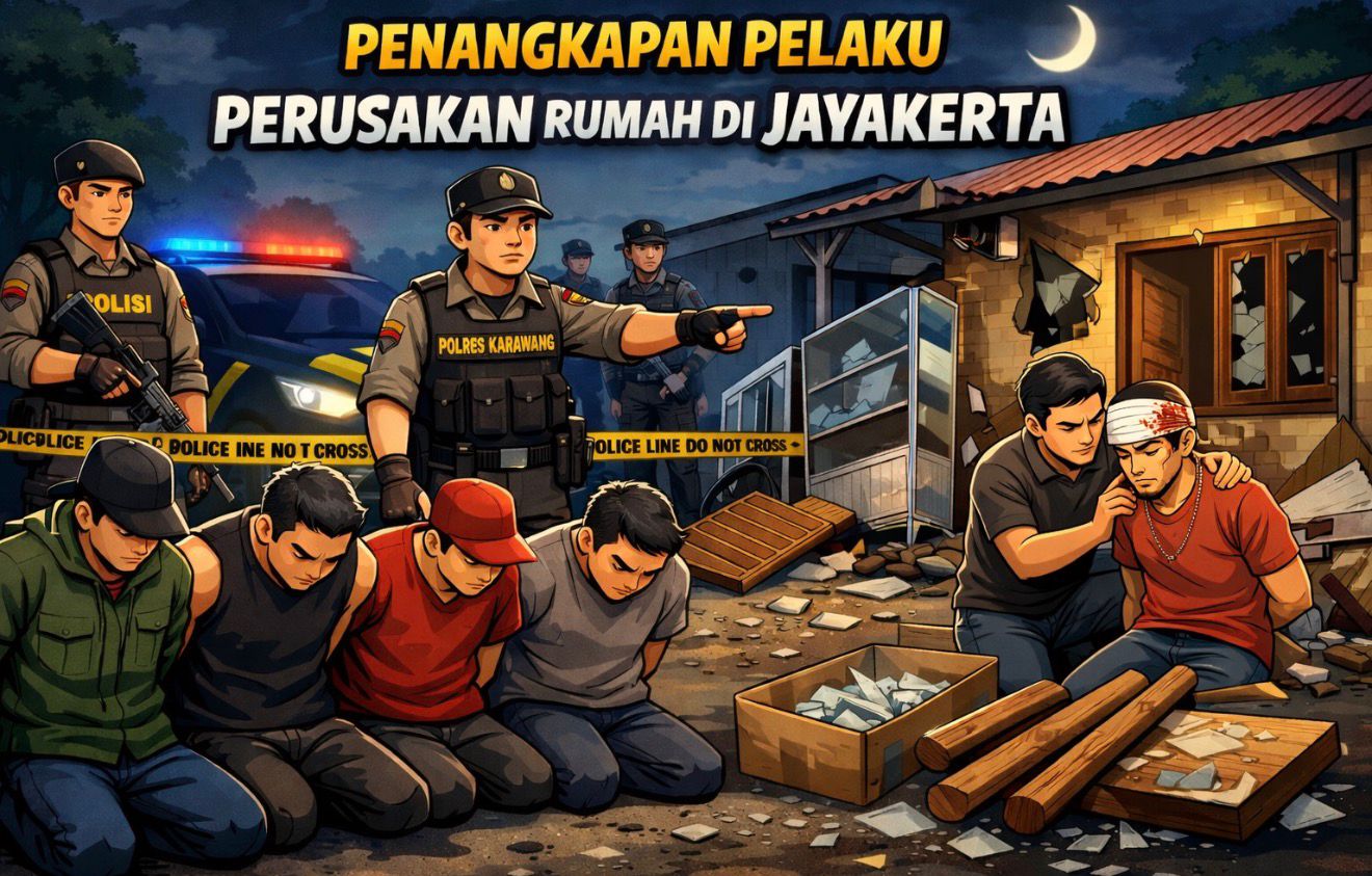 Ilustrasi aksi anarkis berujung penahanan