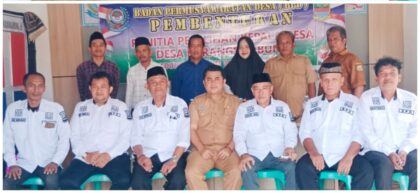 BPD Karangsambung Kab. Bekasi tetapkan 6 panitia Pilkades masa bakti 2026–2034 lewat musyawarah mufakat pada 12 Mei 2026 di Aula BPD Karangsambung.