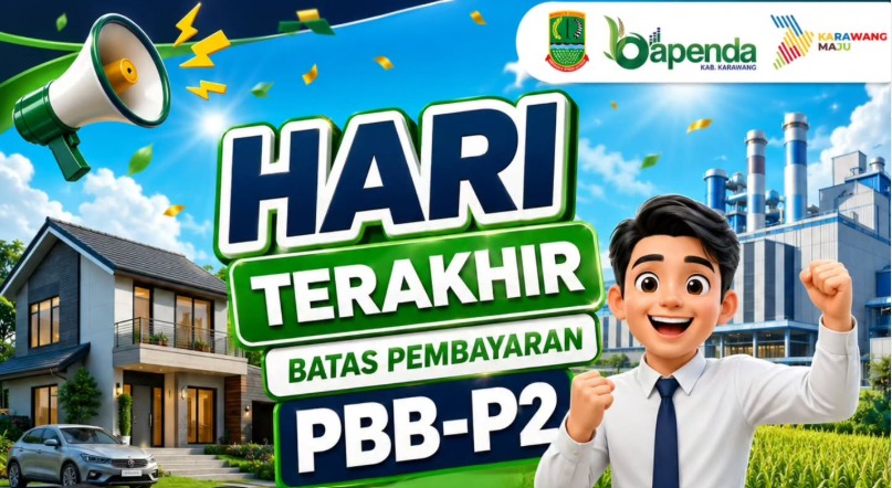 Bapenda Karawang imbau warga lunasi PBB-P2 Buku 1-3 sebelum 30 September 2026. Simak manfaat bayar tepat waktu dan cara pembayarannya.