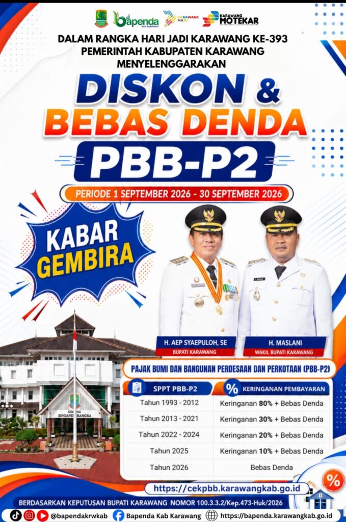 Diskon bebas denda PBB-P2
