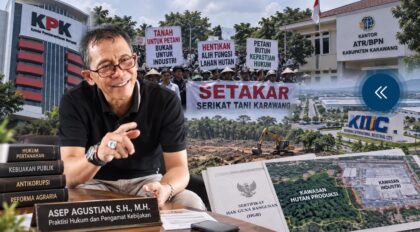Praktisi hukum minta KPK bongkar dugaan gratifikasi pencaplokan 280 hektare hutan produksi jadi kawasan industri KIIC Karawang.